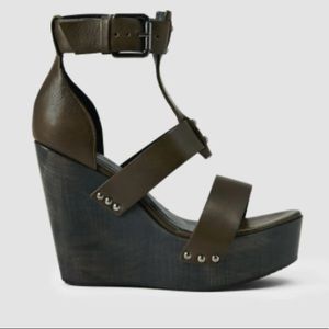 All Saints Rothco wedge sandal 39